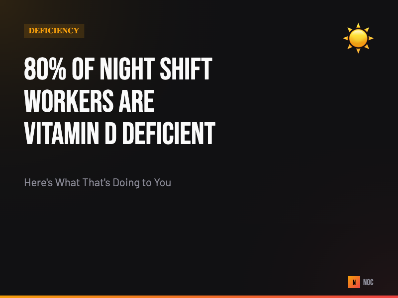 80% of Night Shift Workers Are Vitamin D Deficient — Here's Why It Matters