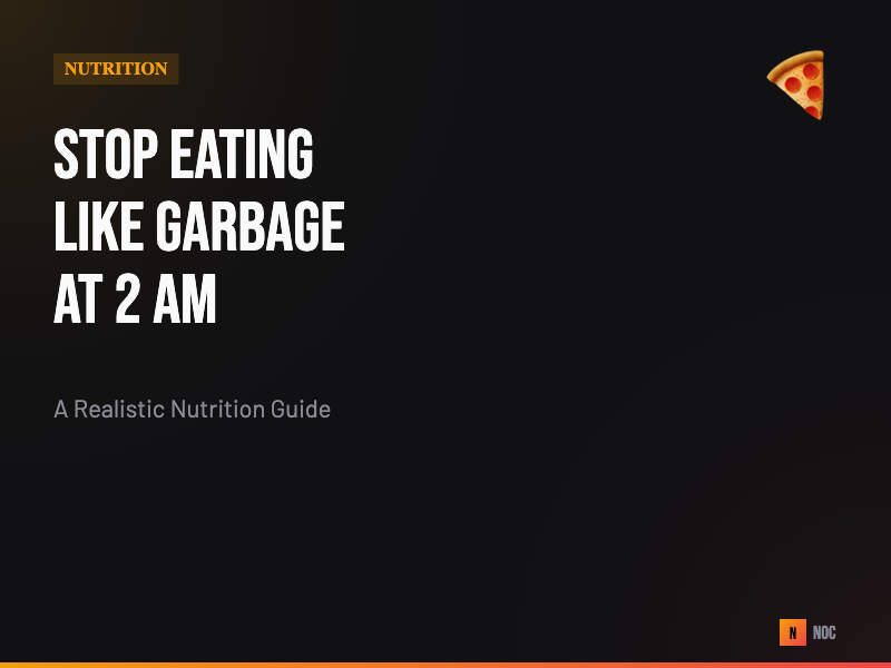 Stop Eating Like Garbage at 2 AM: A Realistic Nutrition Guide for Night Shift Workers